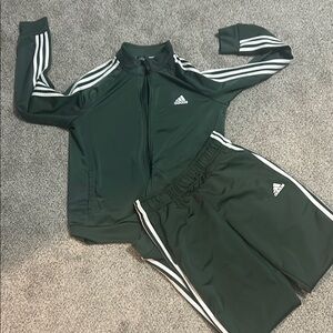 Adidas Women's Green Tracksuit